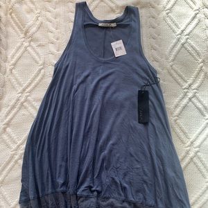 Blue Lace Tank Top